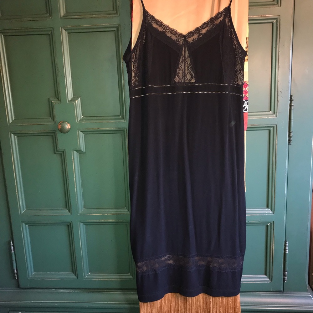 Black Lace Slip Dress